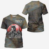 Papa Wolf Pack - Personalized Father All Over Shirt