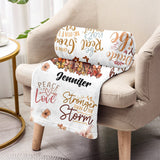 I Decided My Vibe - Personalized African American Blanket