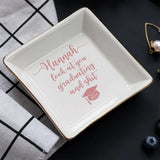 Look At You Graduating And Stuff - Personalized Graduation Jewelry Dish