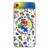 Sensibilisation à l'autisme - Coque de téléphone personnalisée pour la sensibilisation à l'autisme