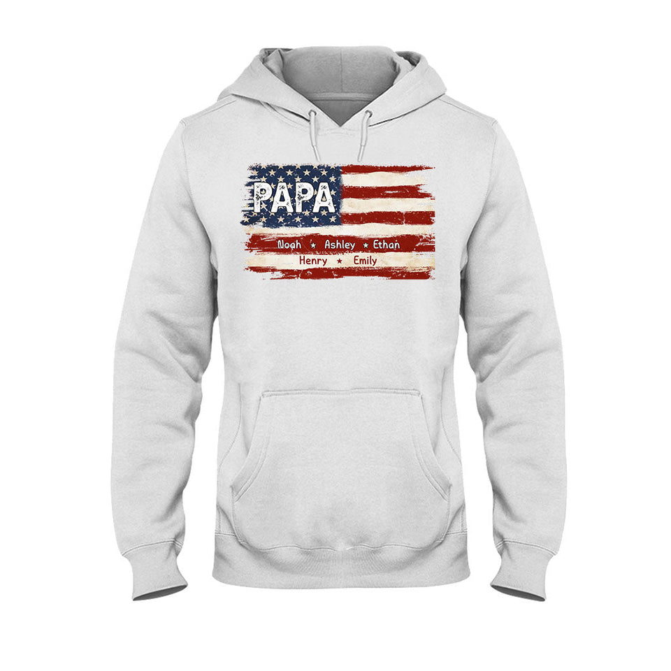 Dad's Life 4th Of July - Personalized Father T-shirt And Hoodie