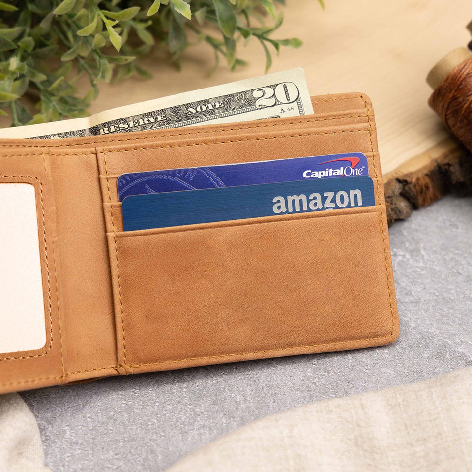 The Day You Became My Daddy - Personalized Father Leather Wallet