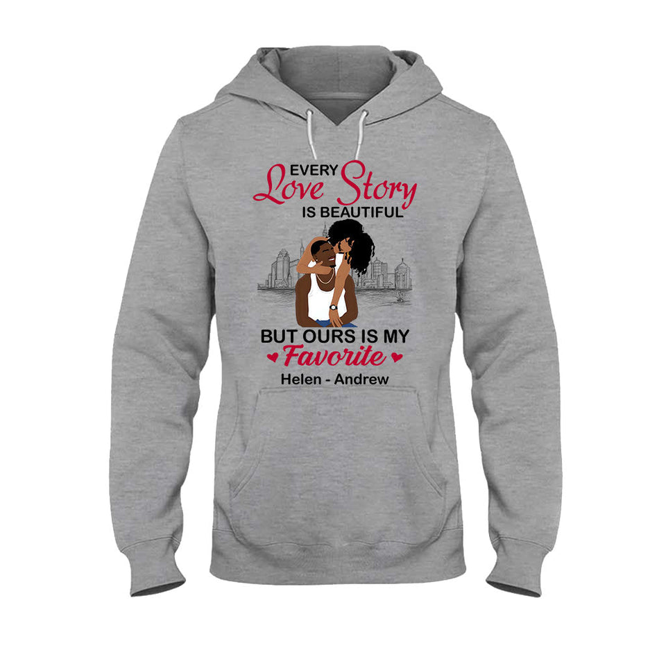 Our Story Is My Favorite - Personalized African American T-shirt And Hoodie