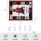 I Love You - Personalized African American Blanket