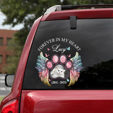 Forever In My Heart - Personalized Dog Decal Die Cut