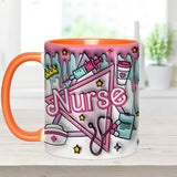 Nurse Life Pink Doll - Personalized Nurse Accent Mug