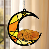 I Will Miss You Forever - Personalized Dog Window Hanging Suncatcher Ornament