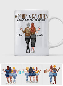 Mother And Daughters - Personalized Mother Mug