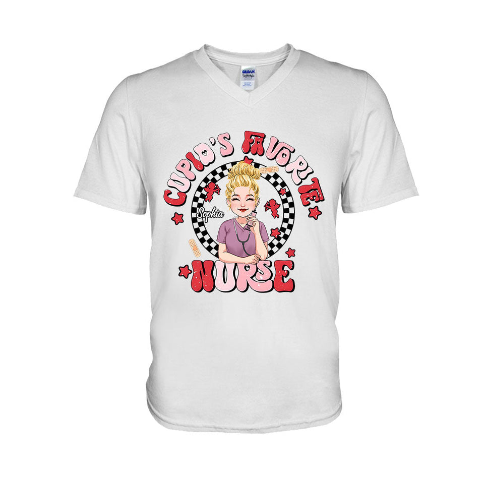 Cupid Favorite Nurse - Personalized Nurse T-shirt And Hoodie