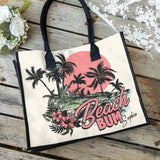 Beach Bum - Personalized Sea Lover Canvas Tote Bag