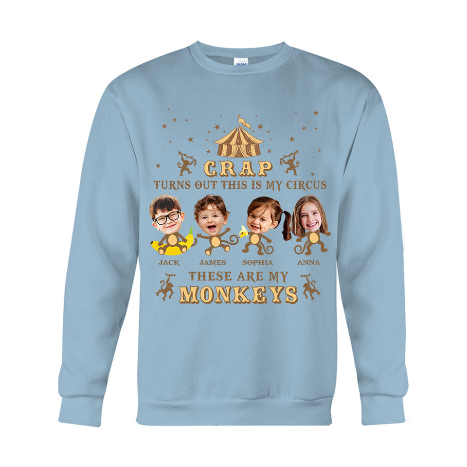 This Is My Circus These Are My Monkeys - Personalized Mother T-shirt And Hoodie