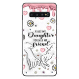 First My Mother Forever My Friend - Personalized Mother Clear Phone Case
