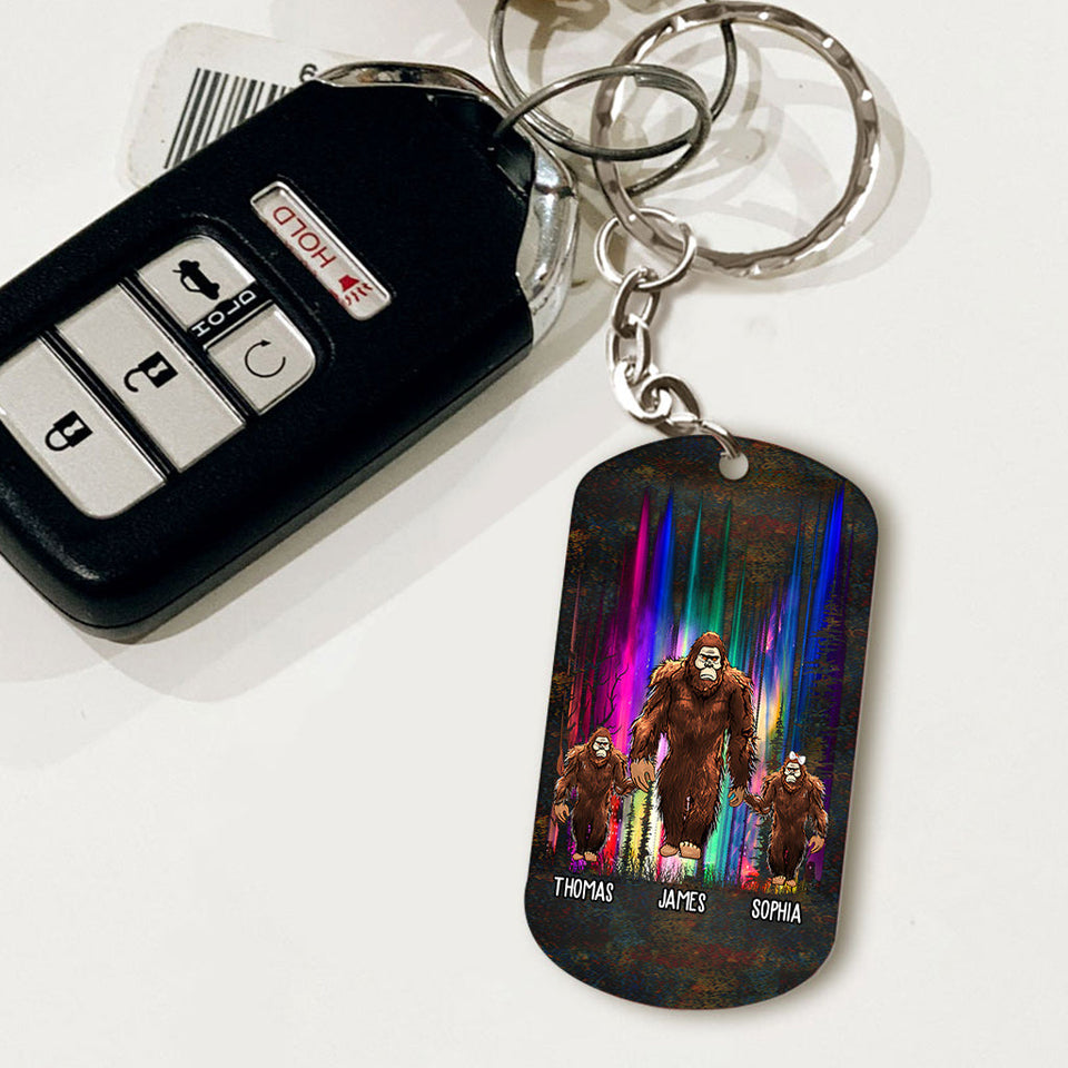 Grandpasquatch - Personalized Grandpa Stainless Steel Keychain