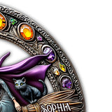 Beautiful Witch - Personalized Witch Cut Metal Sign