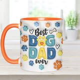 Dog Dad - Personalized Dog Accent Mug