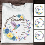 Blessed To Be Called Grandma Nana Gigi - Personalized Grandma T-shirt And Hoodie