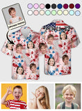 Upload Photo 4th Of July Shirt - Personalized Father Hawaiian Shirt