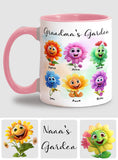 Grandma's Garden - Personalized Grandma Accent Mug