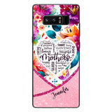 Mothers Is Beautiful Vibrant Floral - Personalized Mother Clear Phone Case