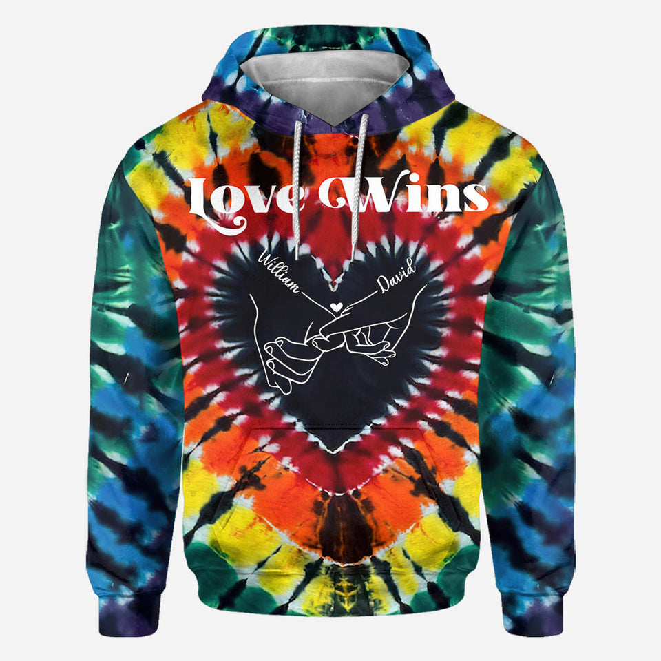 Love Wins - Personalized LGBT Support All Over Shirt