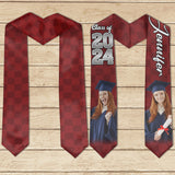 Photo Custom Graduation Stole Sash - Personalized Graduation Graduation Stole