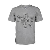 Hand In Hand - Personalized Grandpa T-shirt And Hoodie