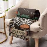 Till Death Do Us Part - Personalized Skull Blanket