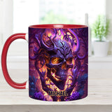 Fire and Fury - Personalized Skull Accent Mug