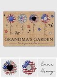 Grandma's Garden - Personalized Grandma Doormat