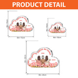 Beautiful Tulip Mother & Daughter Plaque - Personalized Mother Custom Shaped Acrylic Plaque