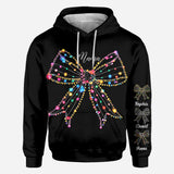 Christmas Light Coquette Bow - Personalized Mother All Over Shirt