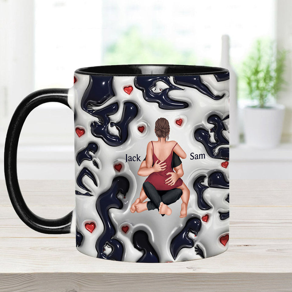 I Just Absolutely Entirely & Unconditionally F*cking Love Lou - Personalized Couple Accent Mug