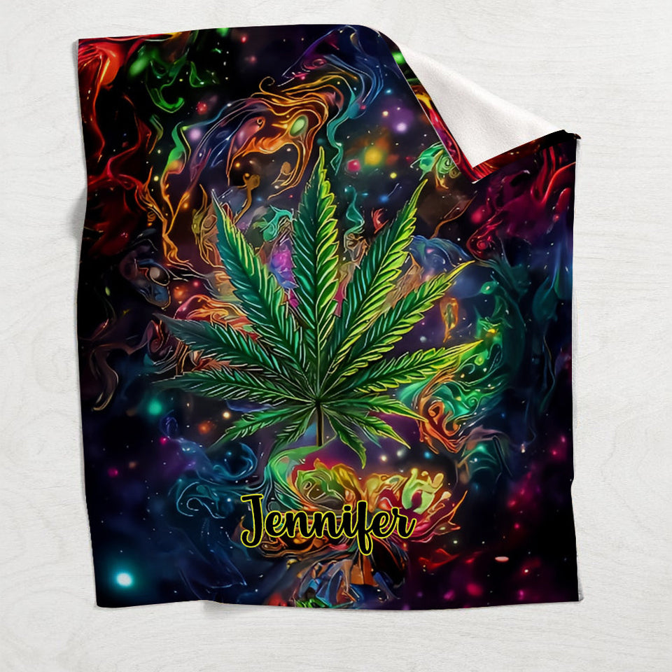 Stoner Chick - Personalized Weed Blanket