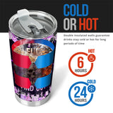 Fck Around And Find Out - Personalized Skull Tumbler