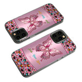Hope For A Cure - Personalized Breast Cancer Awareness Clear Phone Case