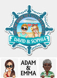 The One Where They Go On A Cruise - Personalized Cruising Magnet