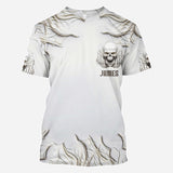 Sarcasm White Skull - Personalized Skull All Over Shirt