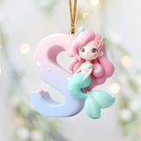 Little Mermaid Letter - Personalized Kid Ornament