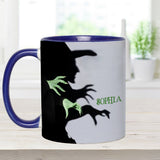 Halloween Witch Shadow - Personalized Witch Accent Mug