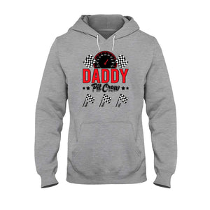 Daddy's Pit Crew Racing Flags - Personalized Racing T-shirt And Hoodie