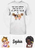 The One Where They Go On A Cruise - Personalized Cruising T-shirt And Hoodie