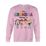 This Grandma Belongs To - Personalized Grandma T-shirt And Hoodie