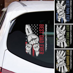 Best Dad Ever - Personalized Father Decal Full