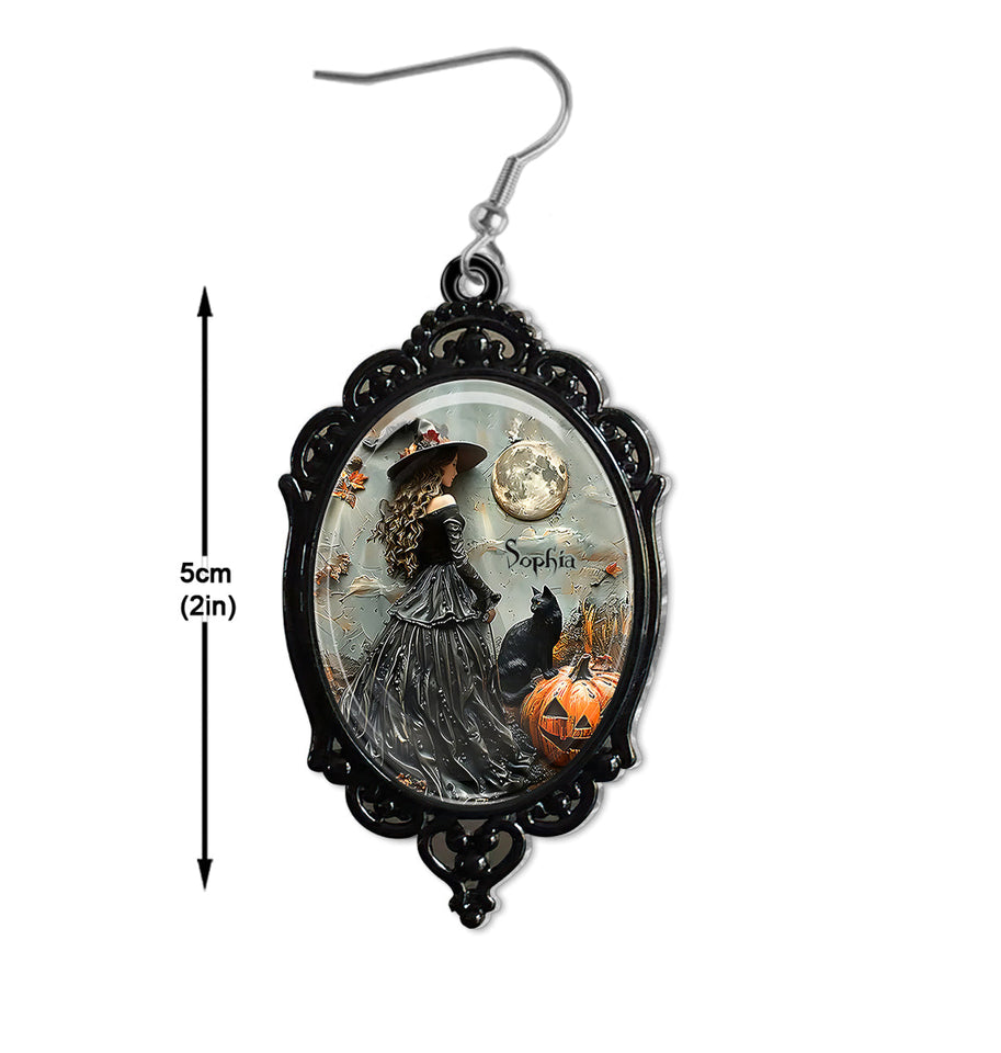Beautiful Witch - Personalized Witch Earrings