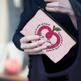 Teaching Is A Work Of Heart - Personalized Teacher Pouch