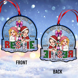 We Are More Than Friends We Are Like A Really Small Gang - Personalized Bestie Custom Shaped Ornament