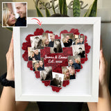 Heart Photos Polaroid Romantic Gift - Personalized Couple Flower Shadow Box