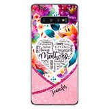 Mothers Is Beautiful Vibrant Floral - Personalized Mother Clear Phone Case