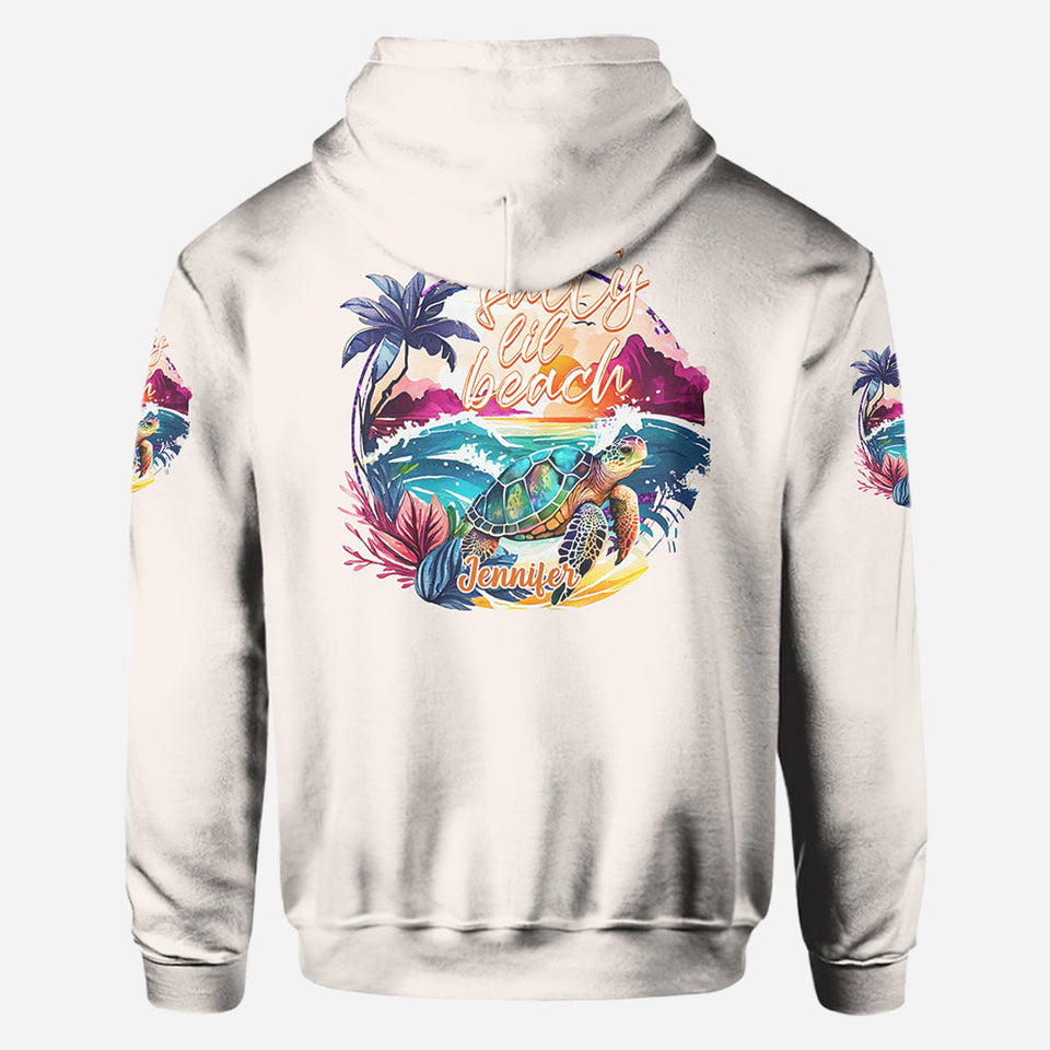 Salty Lil' Beach - Personalized Turtle All Over Shirt