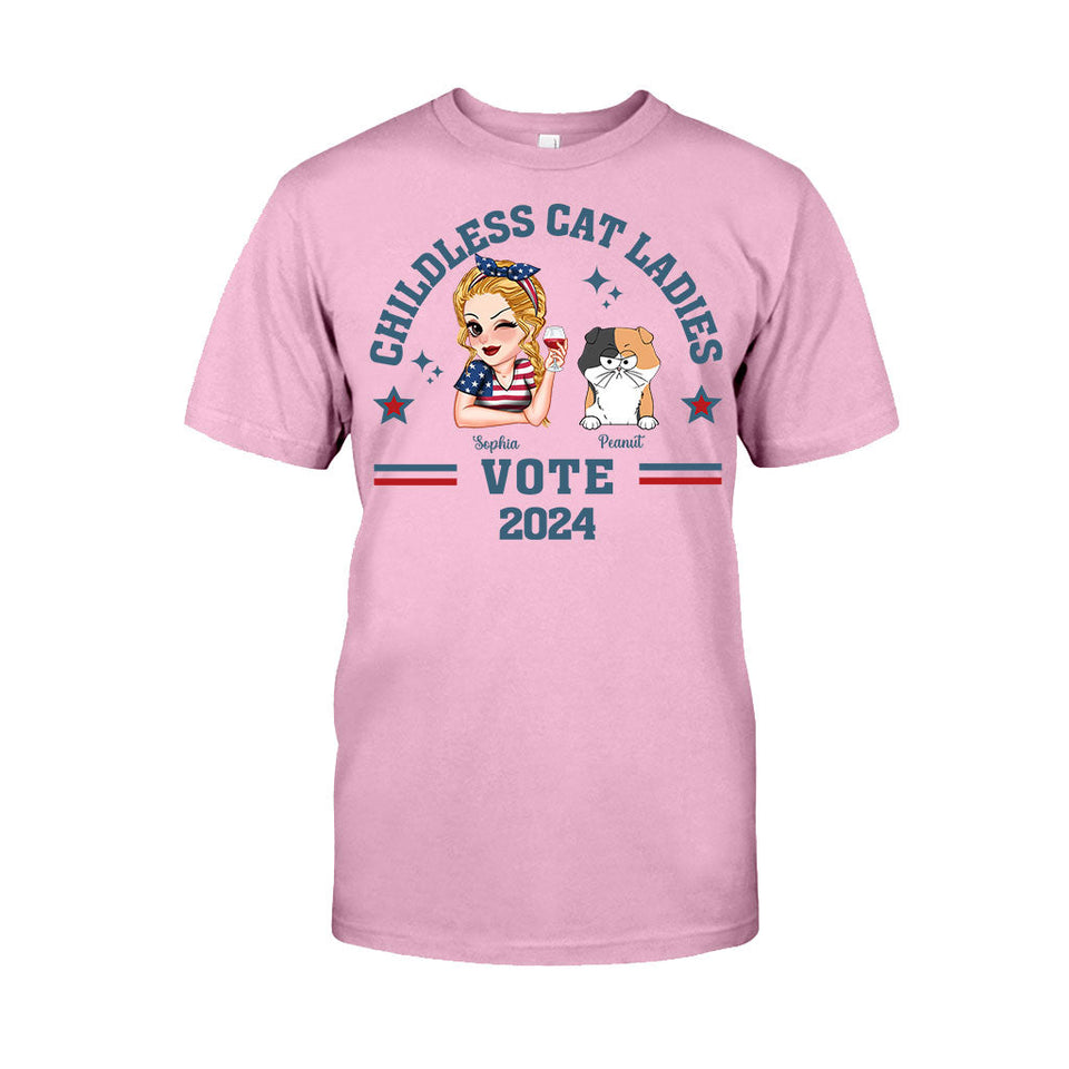 Childless Cat Ladies - Personalized Cat T-shirt And Hoodie